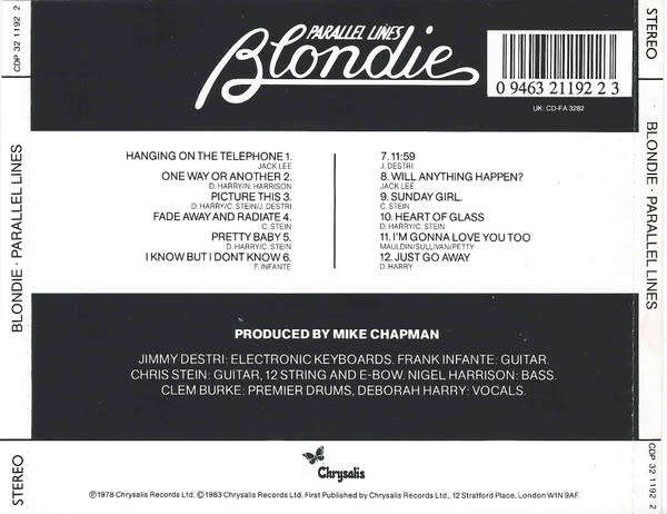 Blondie - Parallel Lines CD Import