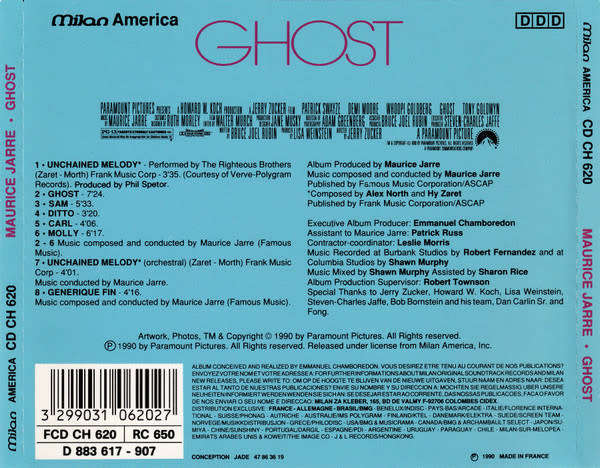 Soundtrack - Maurice Jarre - Ghost CD Import