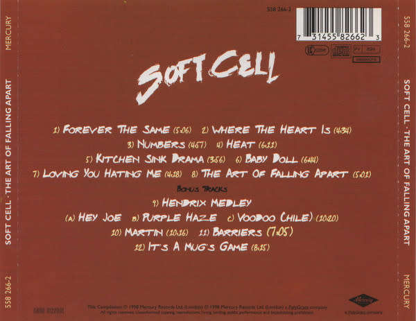 Soft Cell - The Art of Falling Apart CD Import