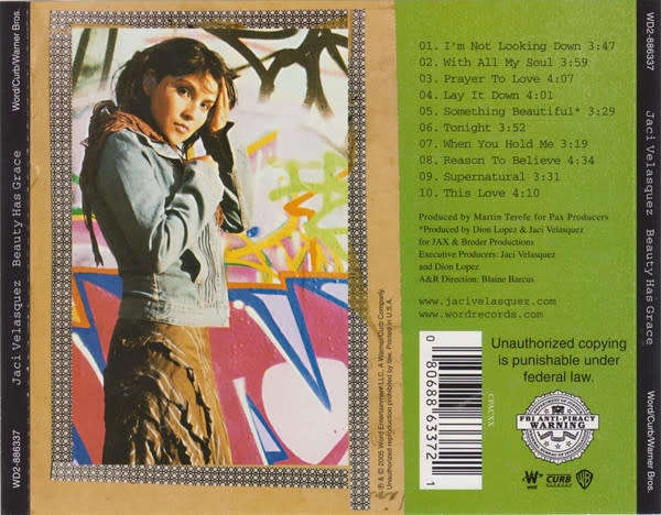 Jaci Velasquez - Beauty Has Grace CD Import