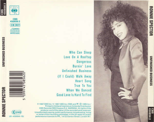 Ronnie Spector - Unfinished Business CD Import