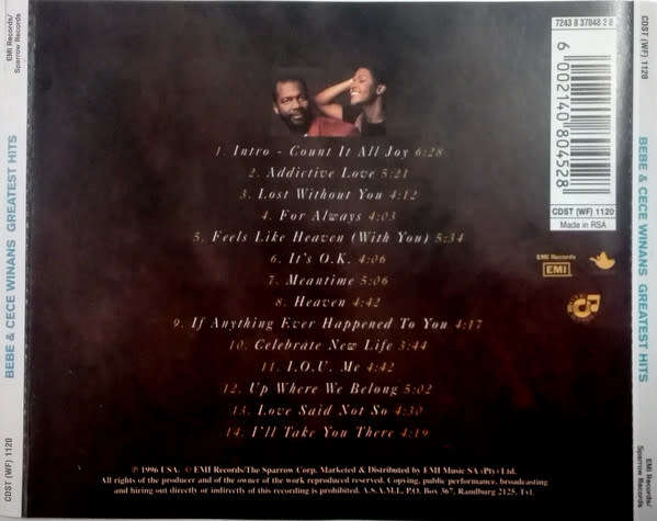 Bebe & Cece Winans - Greatest Hits CD