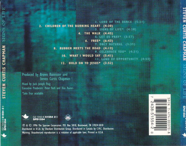 Steven Curtis Chapman - Signs of Life CD Import