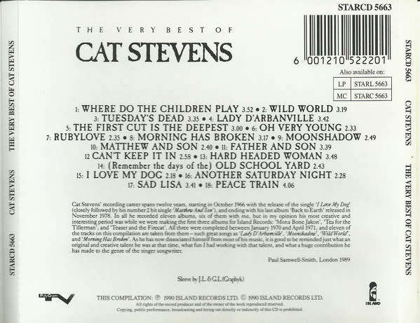 Cat Stevens - Very Best of CD