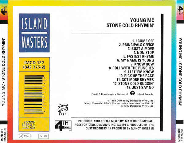 Young M.C. - Stone Cold Rhymin` CD Import