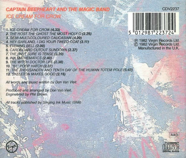 Captain Beefheart & Magic Band - Ice Cream For Crow CD Import