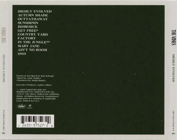Vines - Highly Evolved CD Import