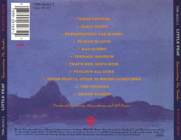 Little Feat - Representing the Mambo CD Import