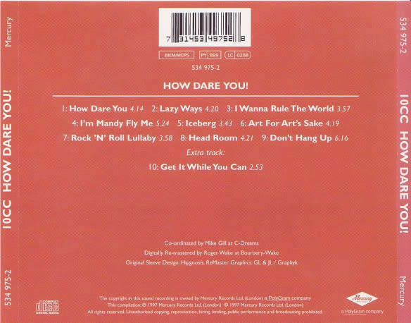 10cc - How Dare You! CD Import