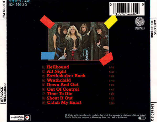 Warlock - Hellbound CD Import