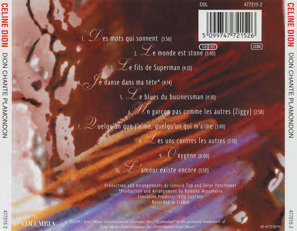 Celine Dion - Dion Chante Plamondon CD Import