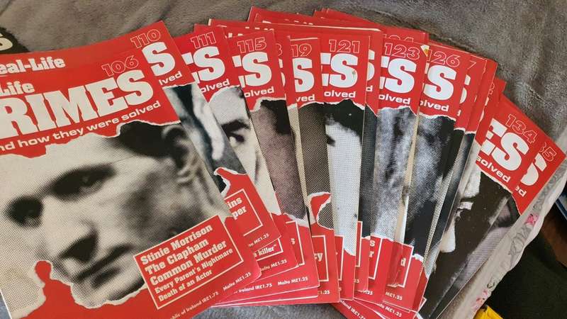 Real life crimes and how they were solved , magazine and file collection