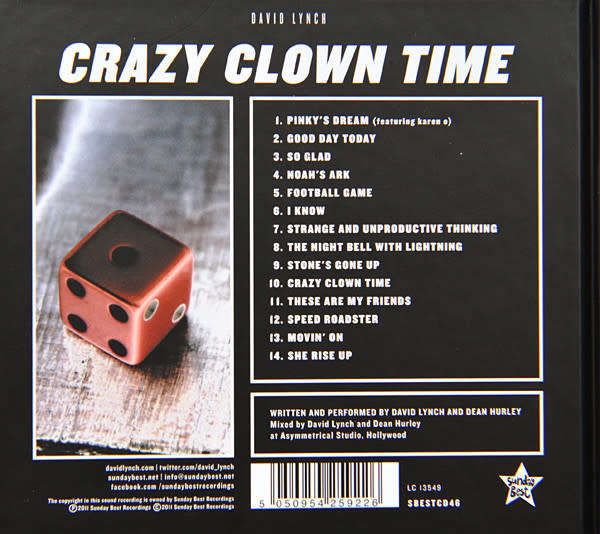 David Lynch - Crazy Clown Time CD Import
