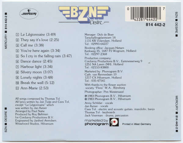 BZN - Desire CD Import