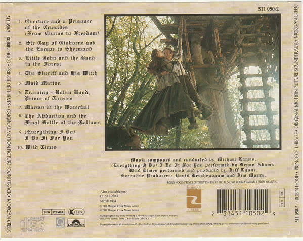 Soundtrack - Robin Hood: Prince of Thieves CD Import