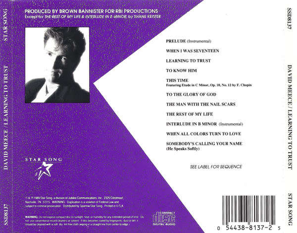 David Meece - Learning To Trust CD Import