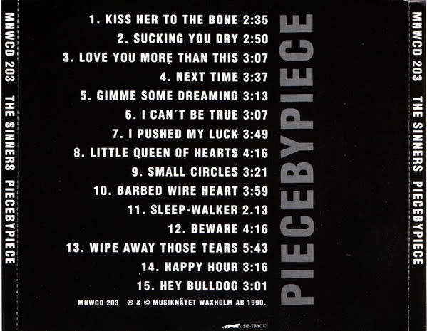 Sinners - Piece By Piece CD Import