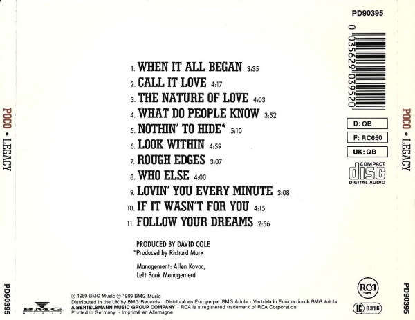 Poco - Legacy CD Import