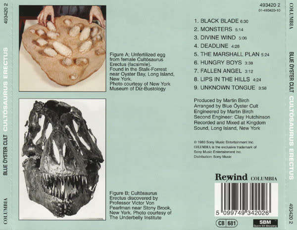 Blue Öyster Cult - Cultösaurus Erectus CD Import