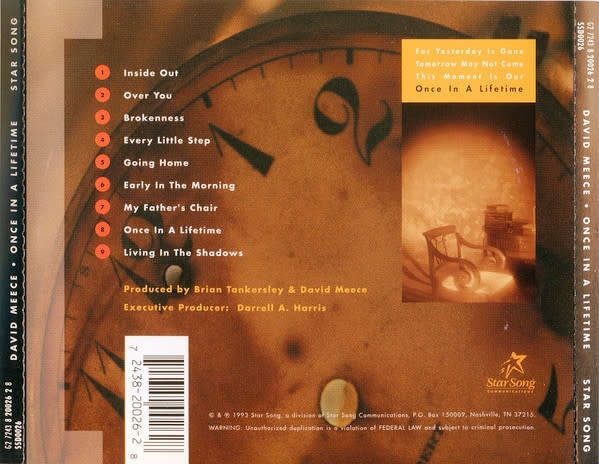 David Meece - Once In a Lifetime CD Import