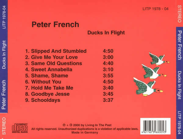Peter French - Ducks In Flight CD Import