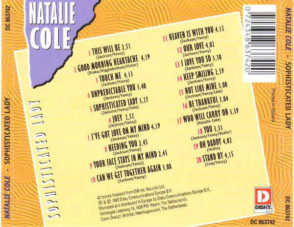 Natalie Cole - Sophisticated Lady CD Import
