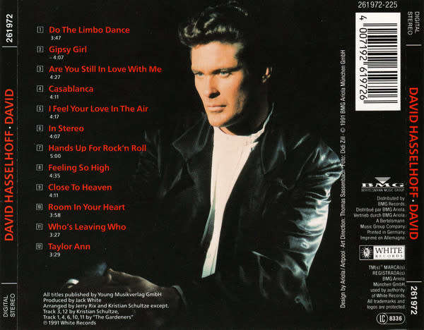 David Hasselhoff - David CD Import (Close To Heaven)
