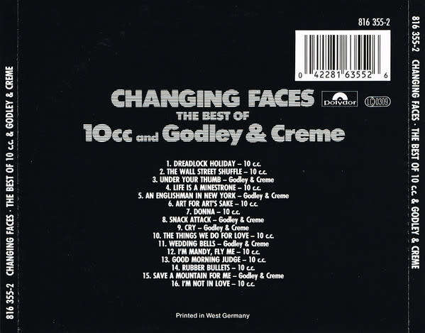 10cc & Godley & Creme - Changing Faces (Best of) CD Import