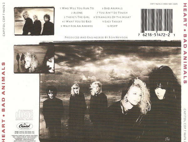 Heart - Bad Animals CD Import