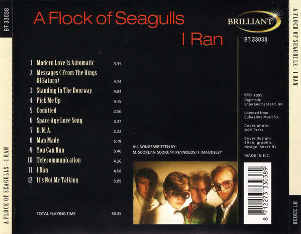 A Flock of Seagulls - I Ran CD Import