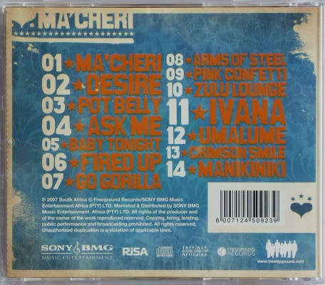 Freshlyground - Ma`Cheri CD