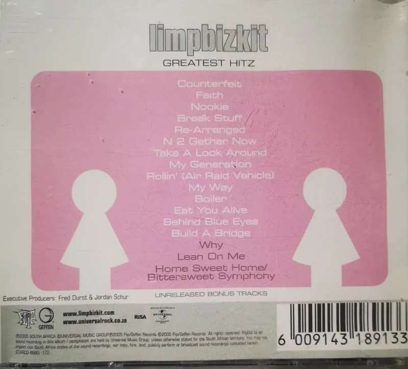Limpbizkit - Greatest Hitz CD