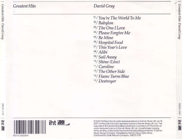 David Gray - Greatest Hits CD