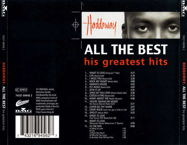 Haddaway - All the Best - His Greatest Hits CD Import