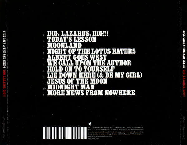 Nick Cave & the Bad Seeds - Dig, Lazarus, Dig!!! CD Import