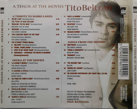 Tito Beltrán - A Tenor At the Movies CD Import
