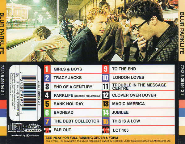 Blur - Parklife CD Import