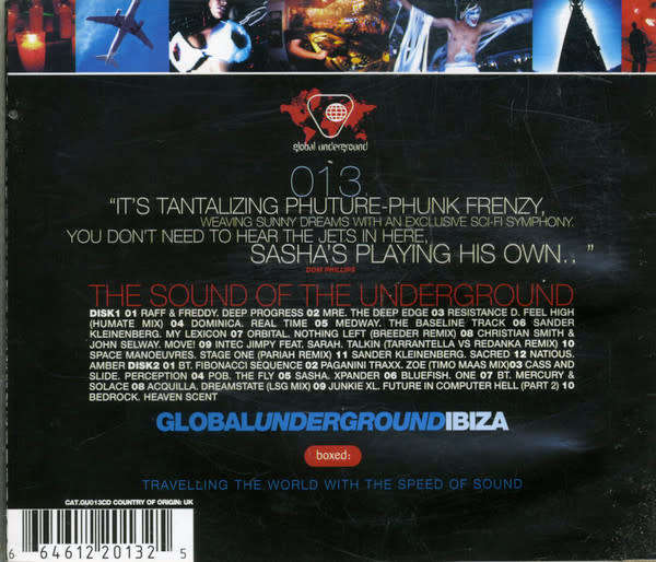 Sasha - Global Underground #013: Ibiza Double CD Import