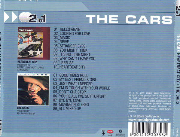 Cars - Heartbeat City / The Cars Double CD