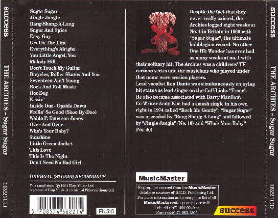 Archies  Sugar Sugar CD Import