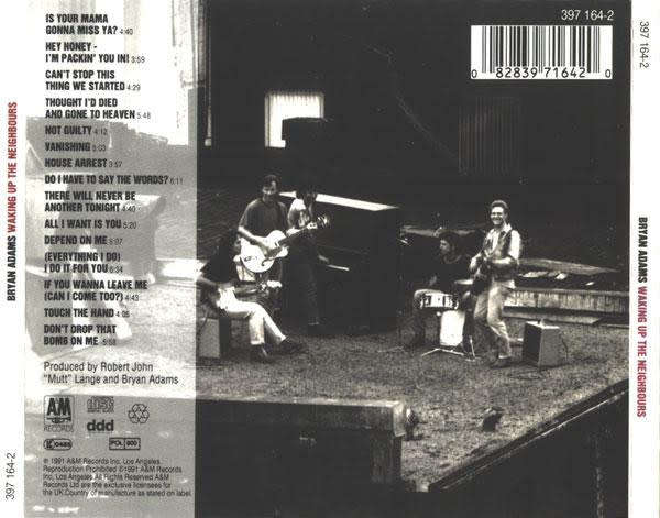 Bryan Adams - Waking Up the Neighbours CD Import