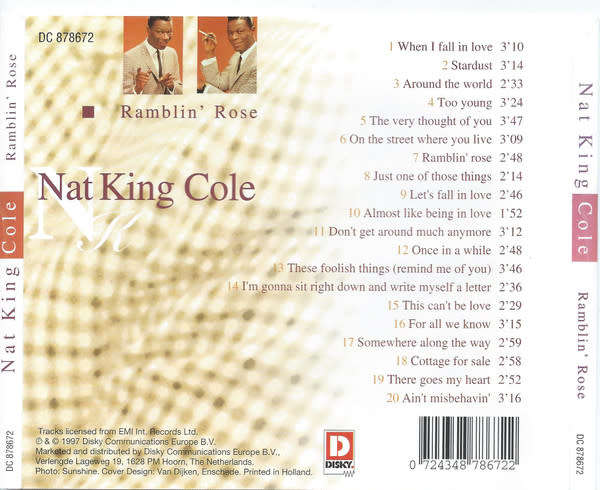 Nat King Cole - Ramblin` Rose CD Import