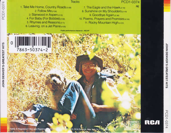 John Denver - Greatest Hits CD Import