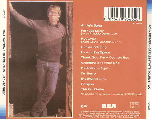 John Denver - Greatest Hits Volume Two CD Import