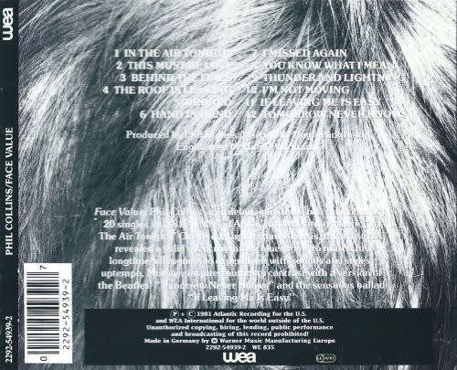 Phil Collins - Face Value CD Import