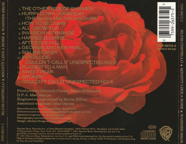 Elvis Costello - Mighty Like a Rose CD Import