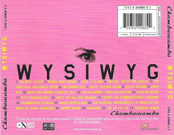 Chumbawamba - WYSIWYG CD Import