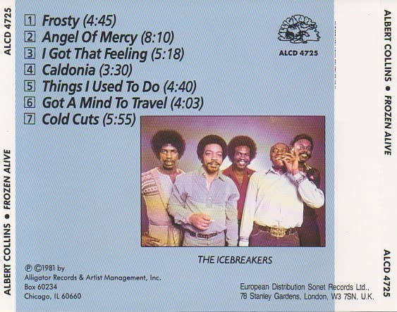 Albert Collins  Frozen Alive! CD Import