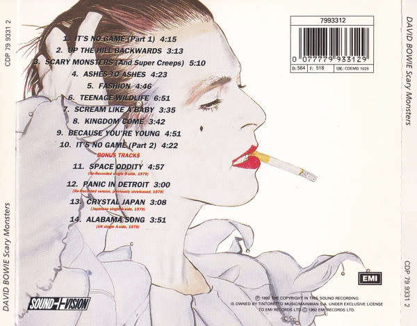 David Bowie - Scary Monsters CD Import