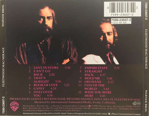 Fleetwood Mac - Mirage CD Import